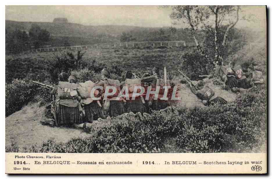 Scoti in agguato — 1914 — Foto Chusseau, Flaviens, Serie 19
