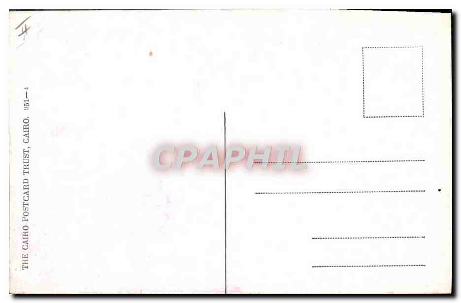 CPA Fantaisie Illustrateur The light that flamed Egypt Egypte — Rückseite