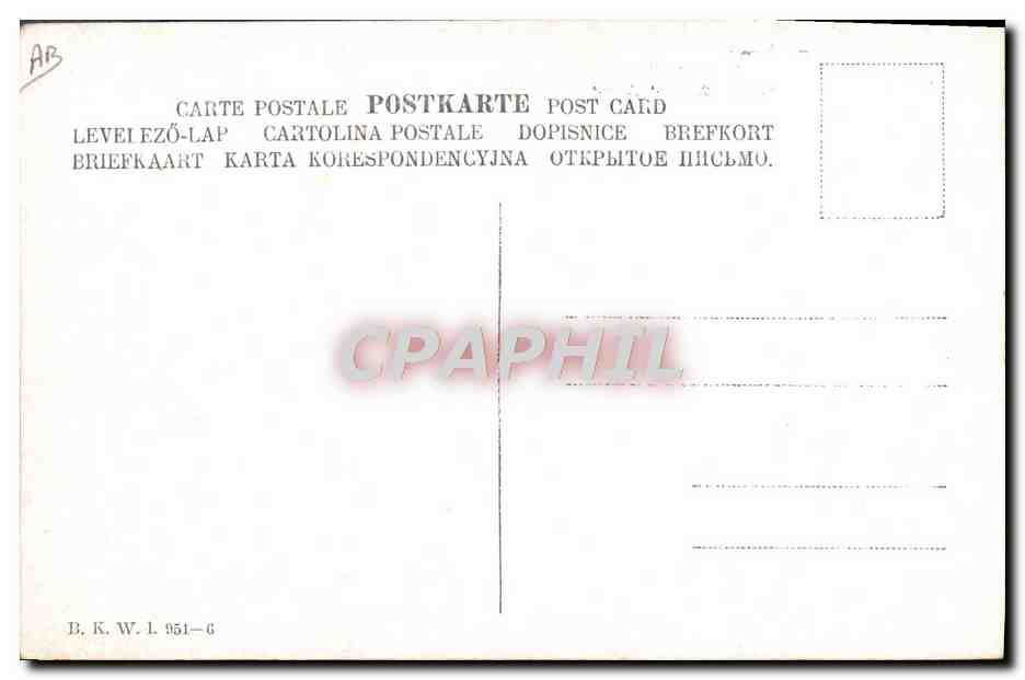 CPA Fantaisie Illustrateur Kasr el Nil Egypt Egypte — Rückseite