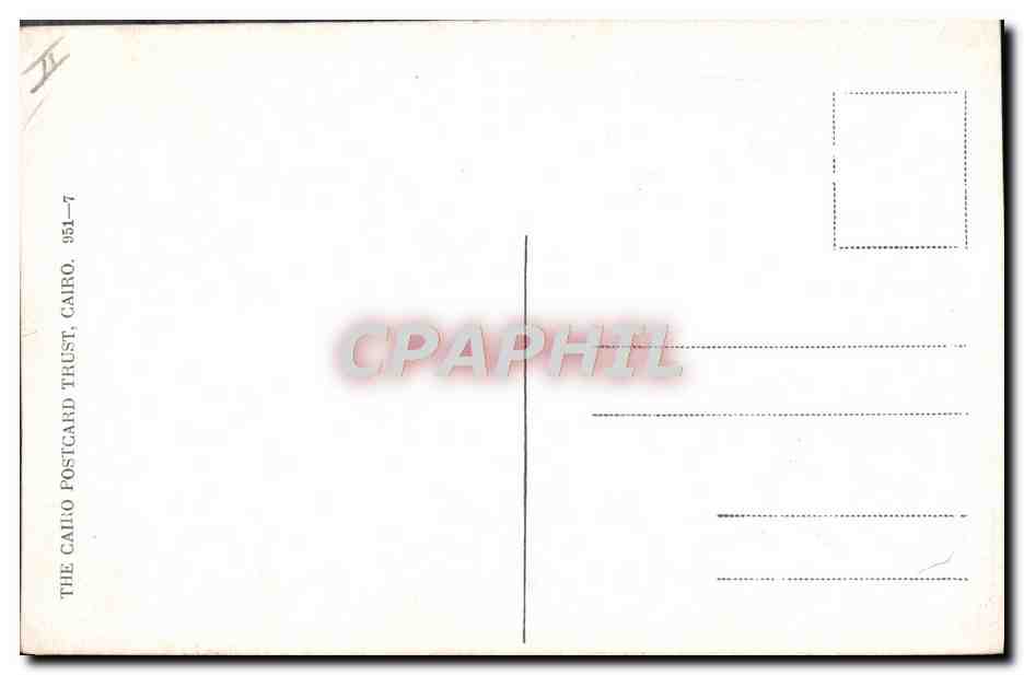 CPA Fantaisie Illustrateur The day after tomorow Egypt Egypte — Rückseite
