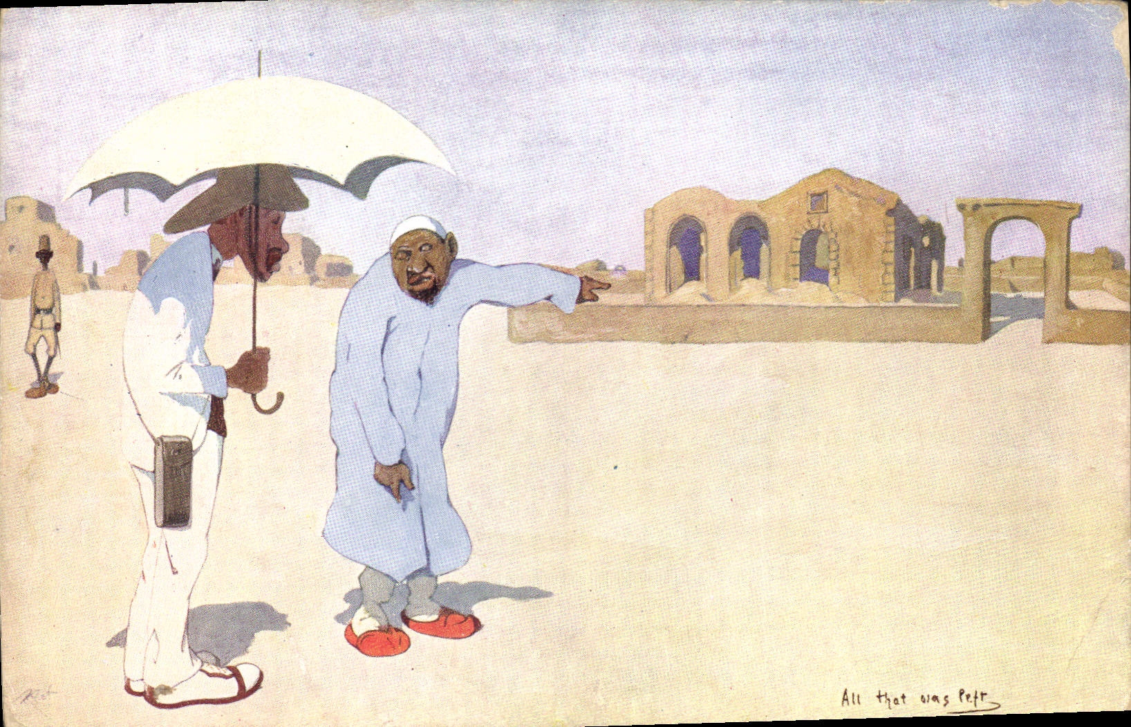 CPA Fantaisie Illustrateur Egypt Egypte