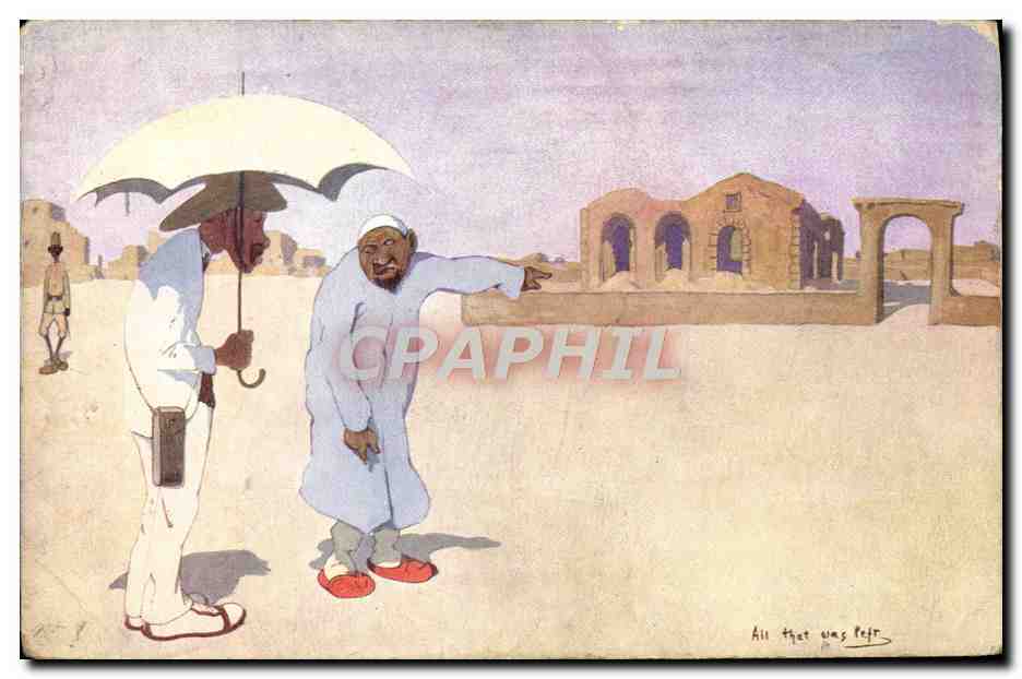 CPA Fantaisie Illustrateur Egypt Egypte