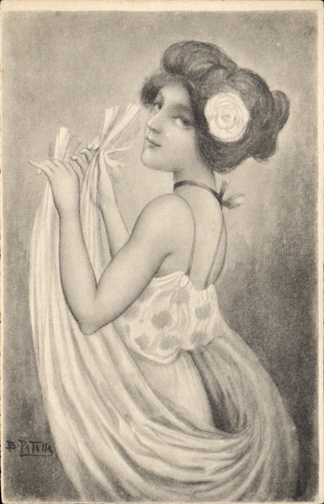 CPA Fantaisie Illustrateur Femme Patella