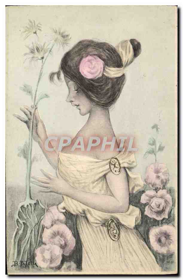 CPA Fantaisie Illustrateur Femme Patella