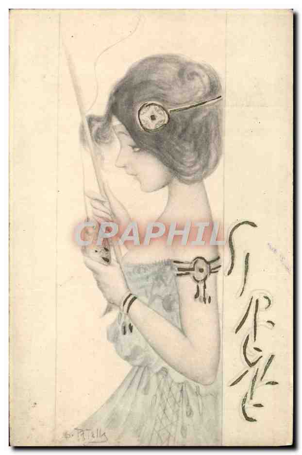 CPA Fantaisie Illustrateur Femme Patella