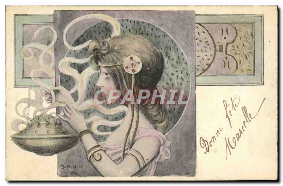CPA Fantaisie Illustrateur Femme Patella