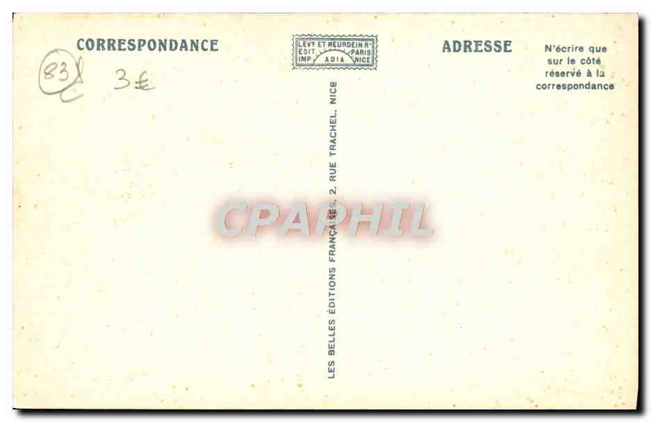 CPA Toulon Les Casernes Sainte Anne et la Rade — Verso