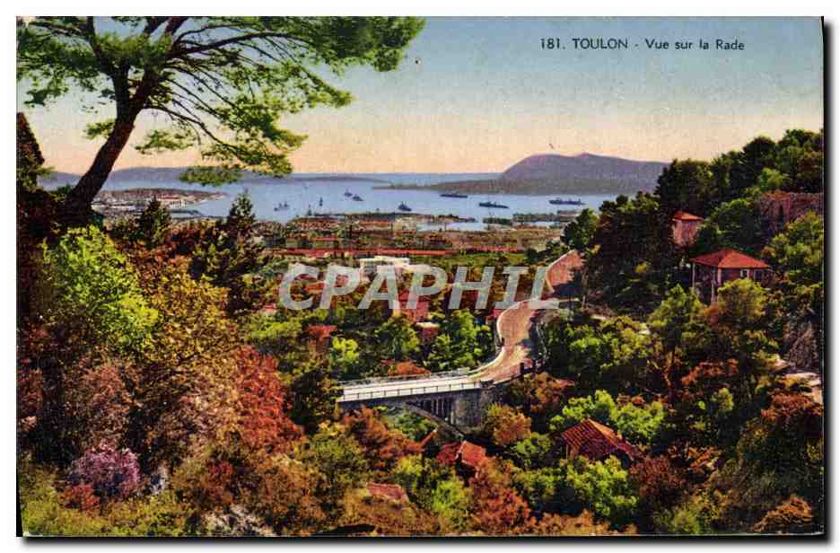 Toulon - Vue sur la Rade — édition CPAPHIL, n° 181