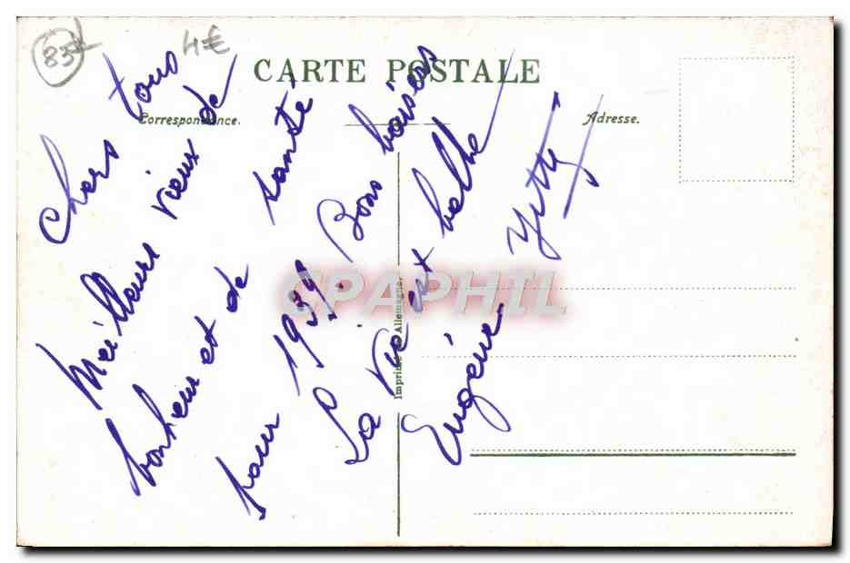 Toulon. Le Carré du Port — vue colorisée — série 21 — Rückseite