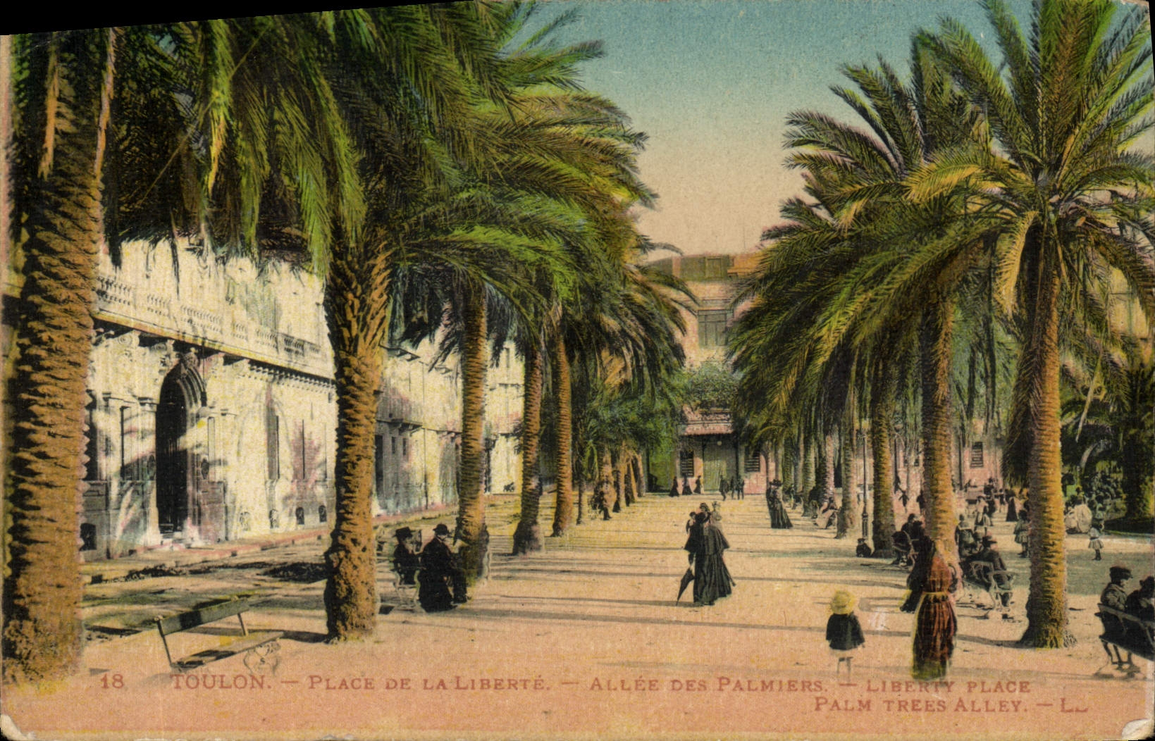Toulon — Place de la Liberté — Allée des Palmiers — Liberty Place — Palm Trees Alley