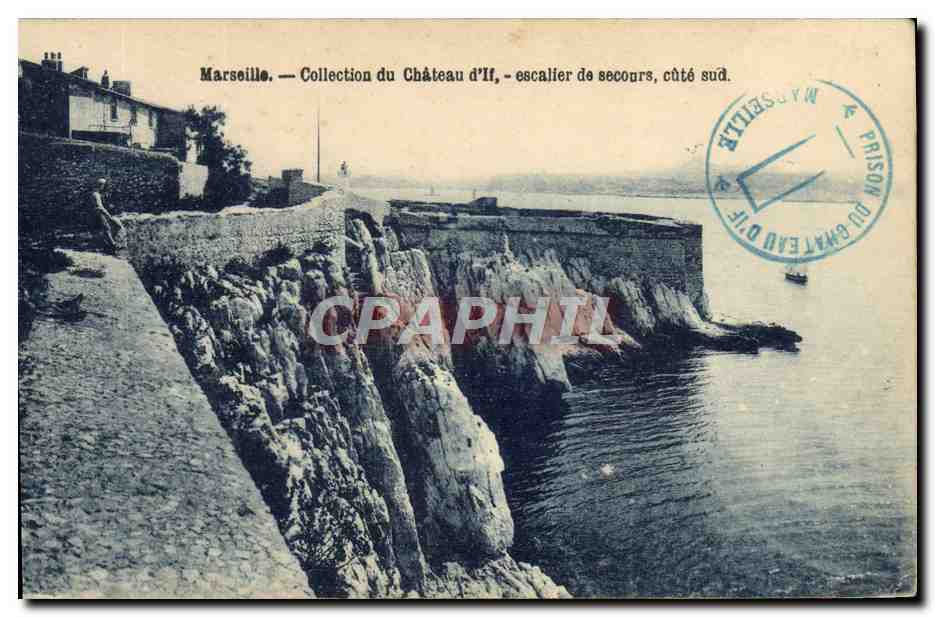 CPA Marseille Collection du Chateau d'If escalier de Secours