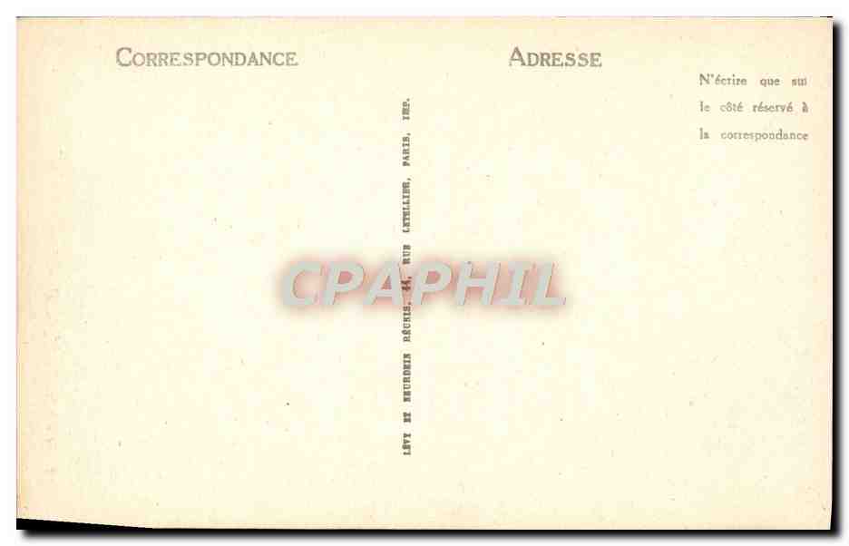 CPA Marseille hateau d'If Edmond Dantes jete a la mer  — Rückseite