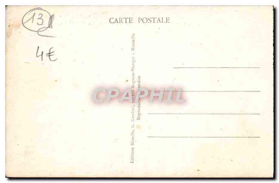 CPA Marseille Le Phare Monument aux Heros de la mer et la cathedrale  — Rückseite