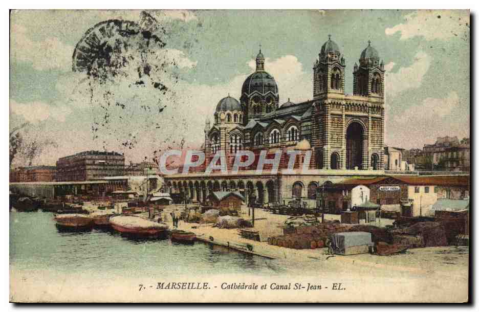 CPA Marseille La Cathedrale et Canal St Jean