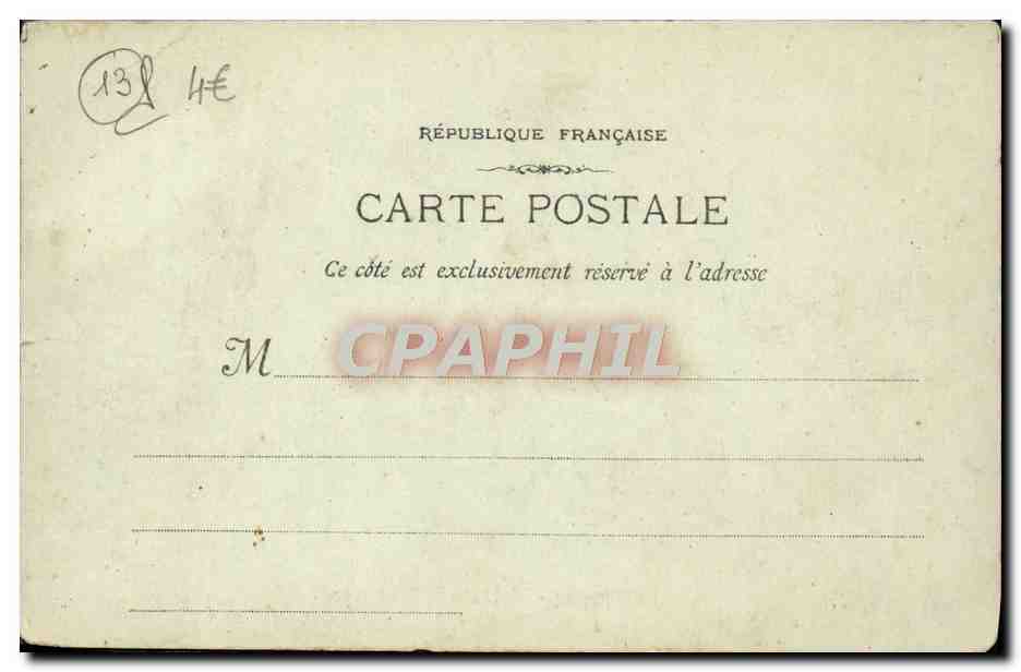 CPA Marseille Abbaye de Saint Victor  — Verso