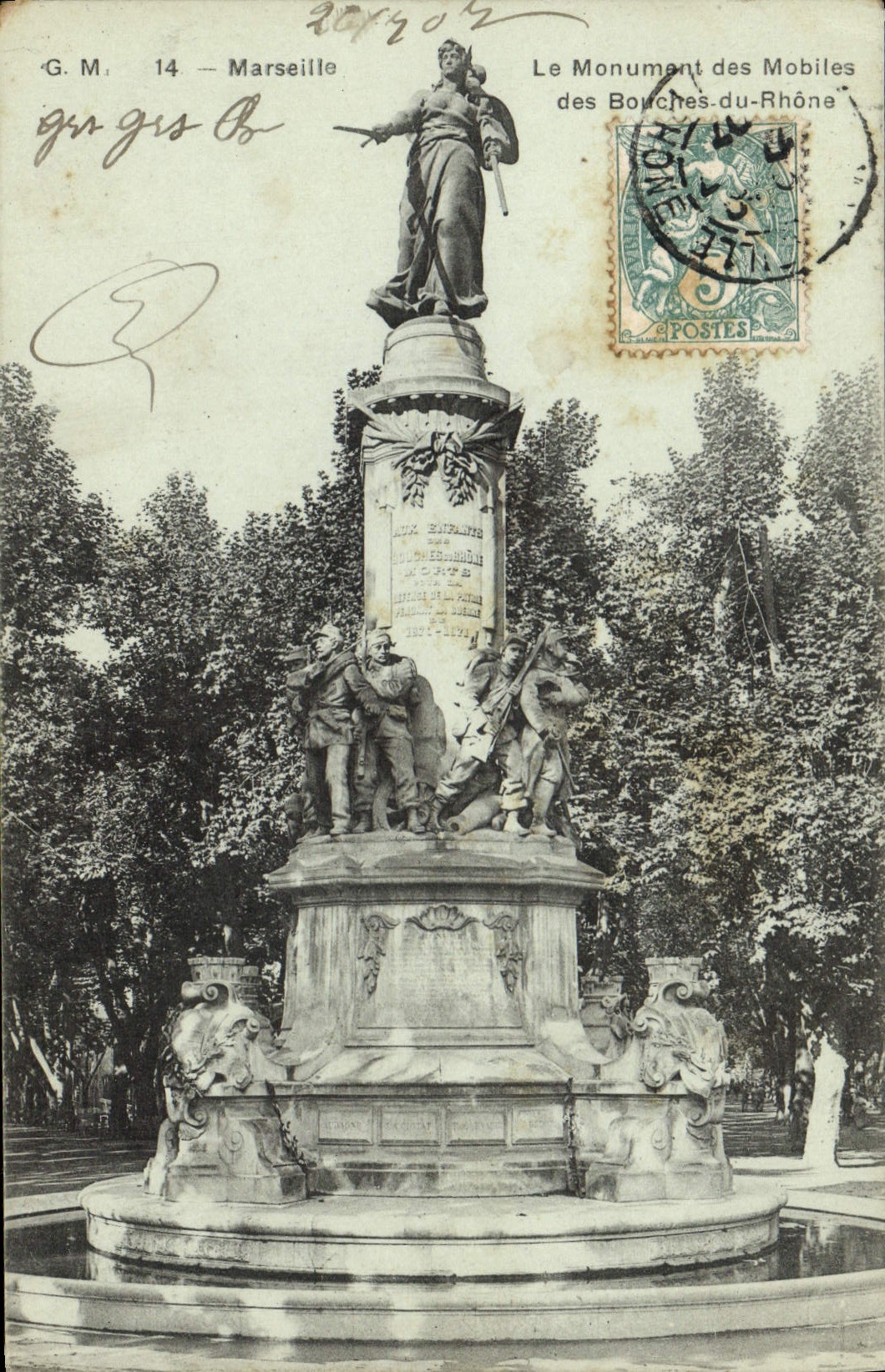 Monument des Mobiles des Bouches-du-Rhône — Marseille — G.M. 14