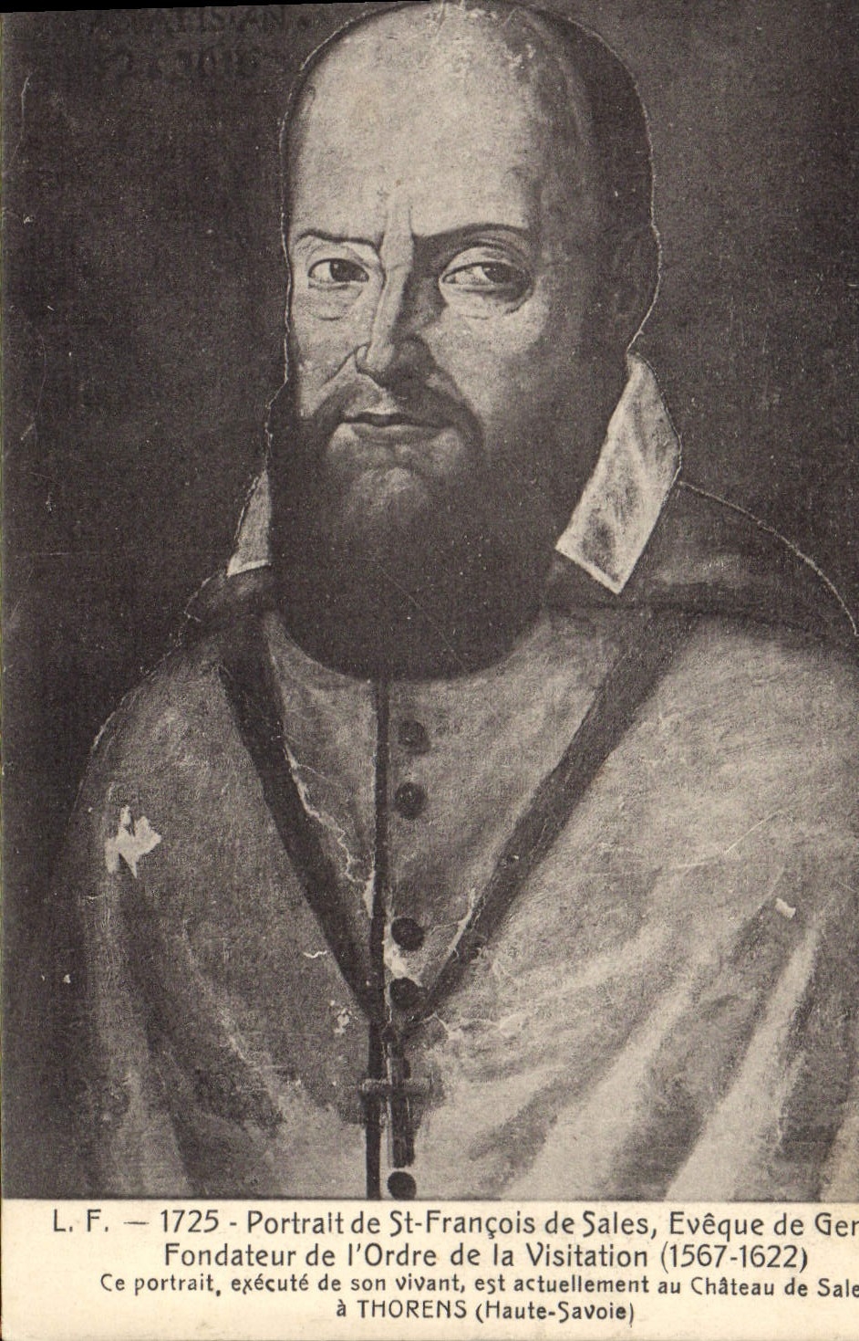 CPA Portrait de St Francois de Sales Eveque de Geneve Fondateur de l'ordre de la Visitation