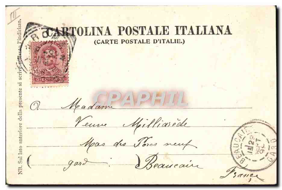 CPA Pape Roma Leo XIII Piazza S Pietro  — Rückseite
