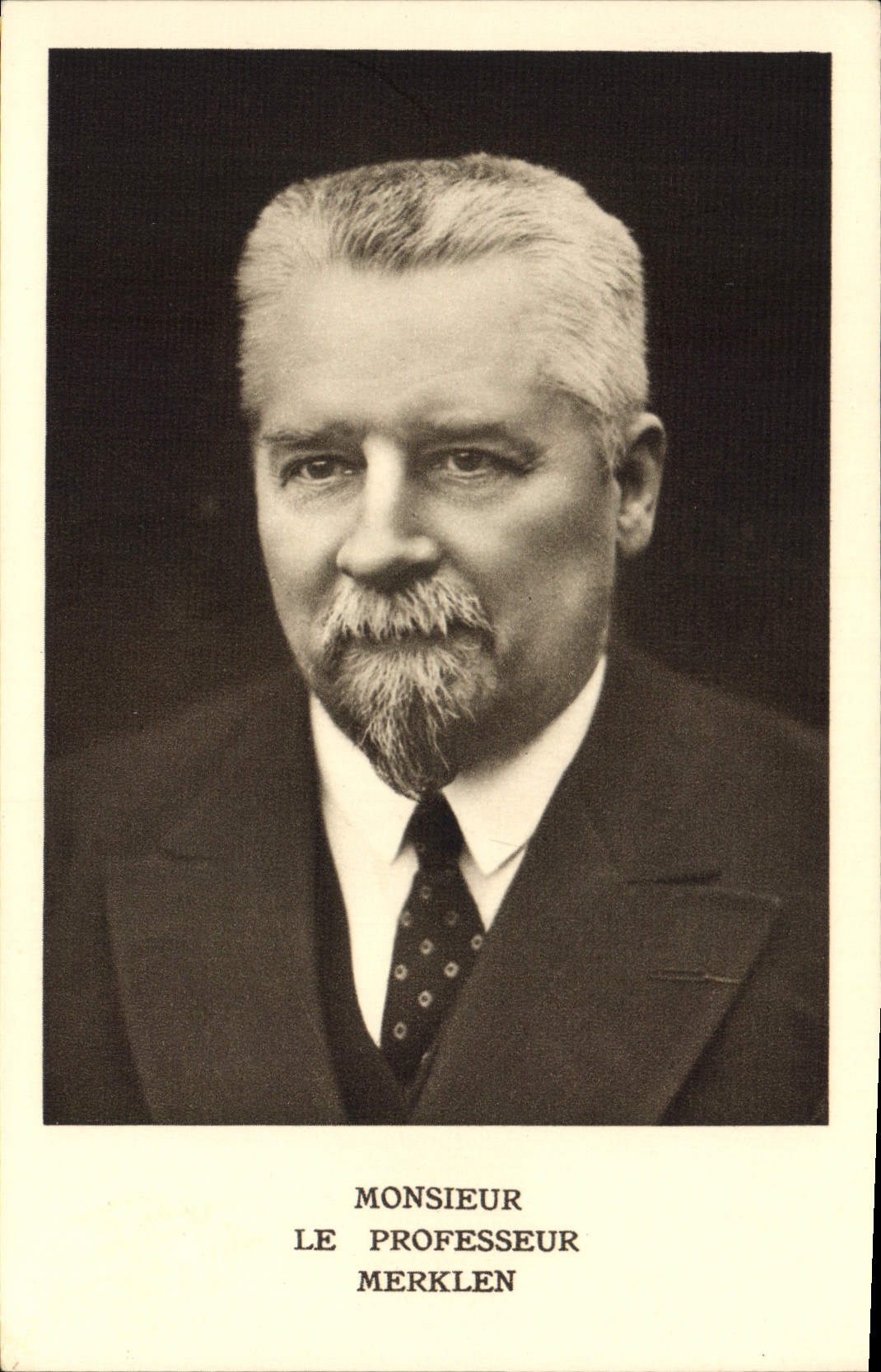 Monsieur le Professeur Merklen — portrait — éditeur inconnu