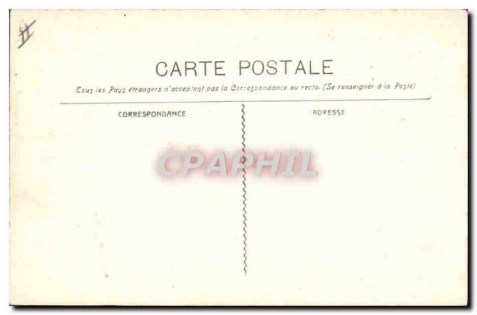 CPA Marseille Hotel Dieu — Rückseite