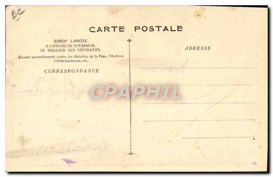 Rome antique — esclaves affranchies vendant des parfums et herbes — Sirop Laroze Ioduré, éditeur inconnu, n° de série non visible — Achterkant