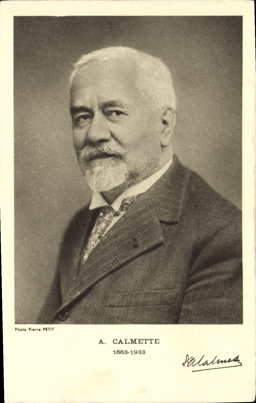 A. Calmette — portrait — Photo Pierre PETIT