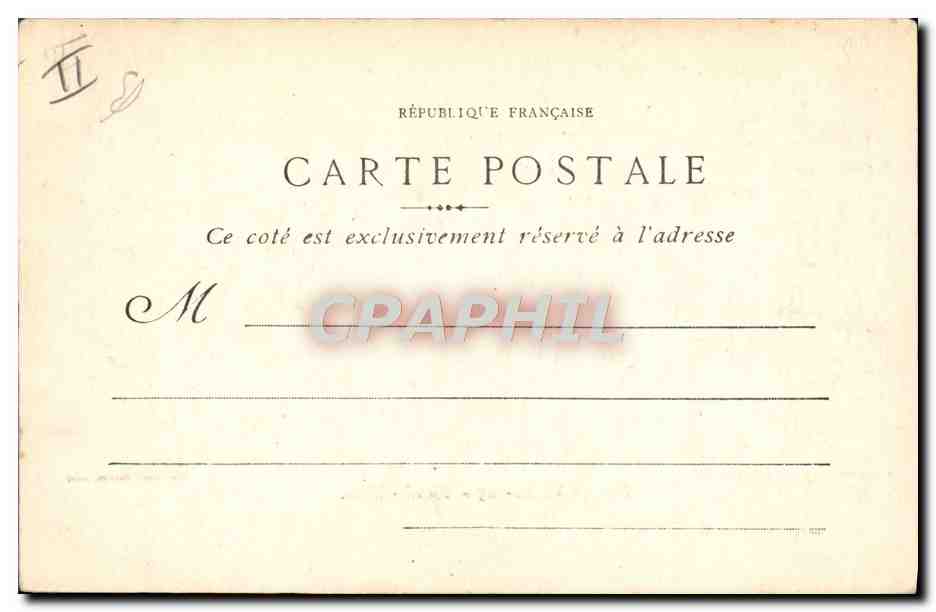 CPA Marseille Hotel Dieu — Rückseite