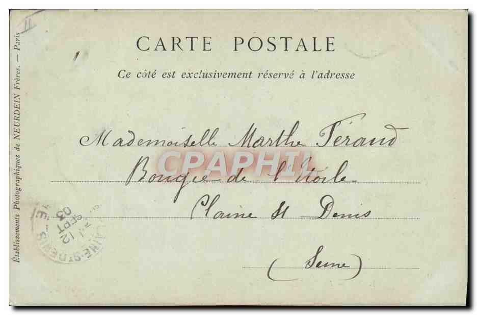 CPA Lyon La faculte de medecine — Rückseite