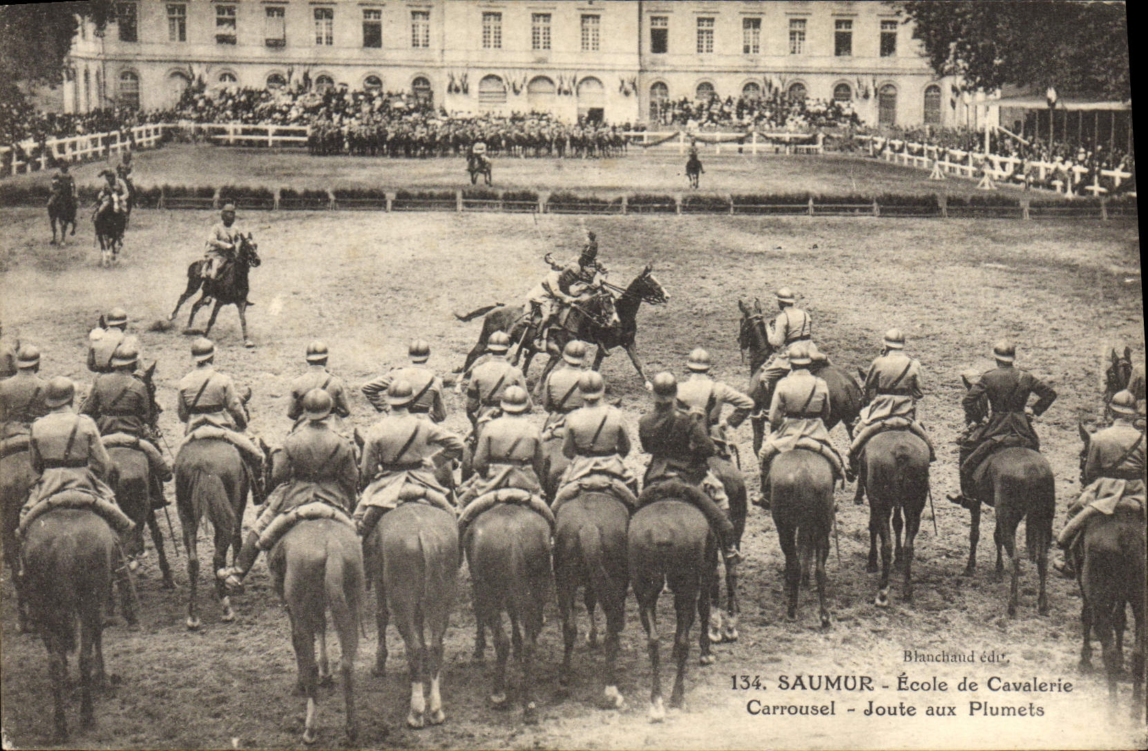 Saumur — Carrousel — Joute aux Plumets — Blanchand édit.
