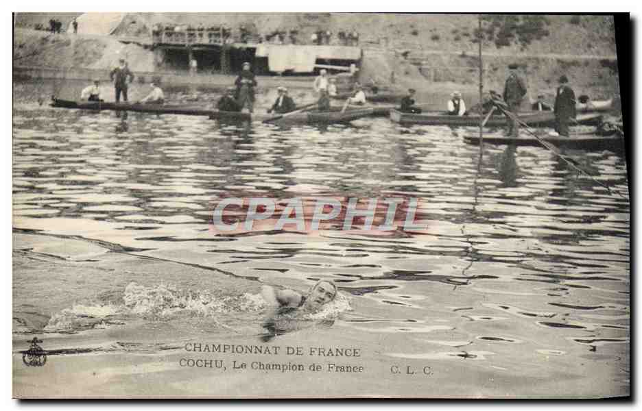 Championnat de France de natation — Cochou, Le Champion de France — C.L.C.