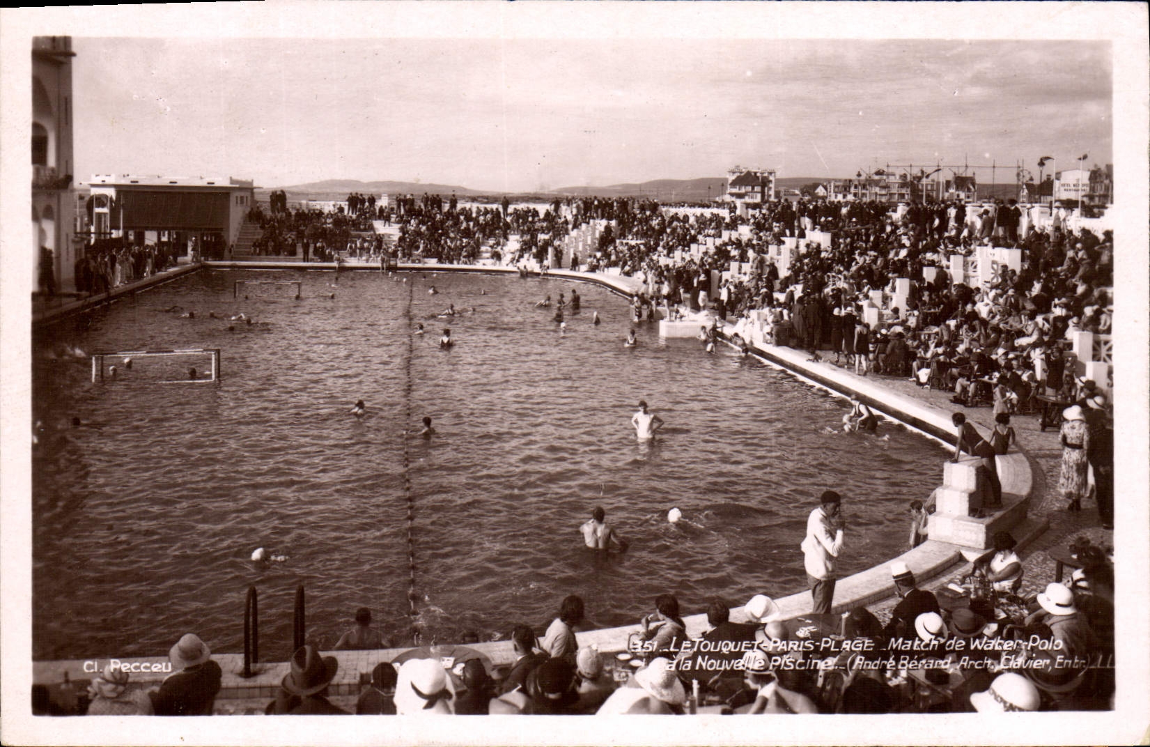Le Touquet-Paris-Plage — Wasserpolospiel am neuen Becken — André Berard, Verleger, n°11