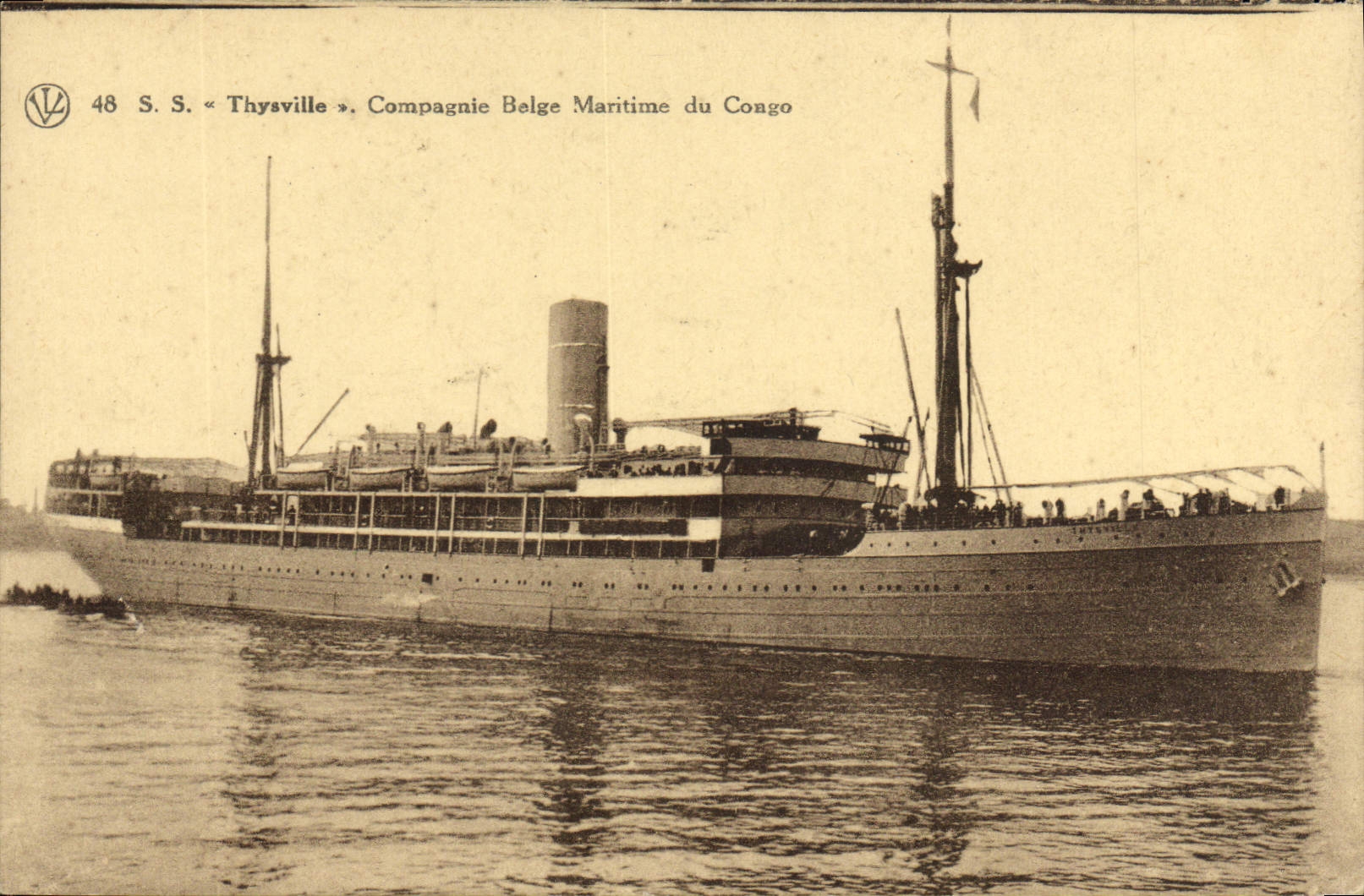 S.S. « Thyssville » — Compagnie Belge Maritime du Congo — n°48
