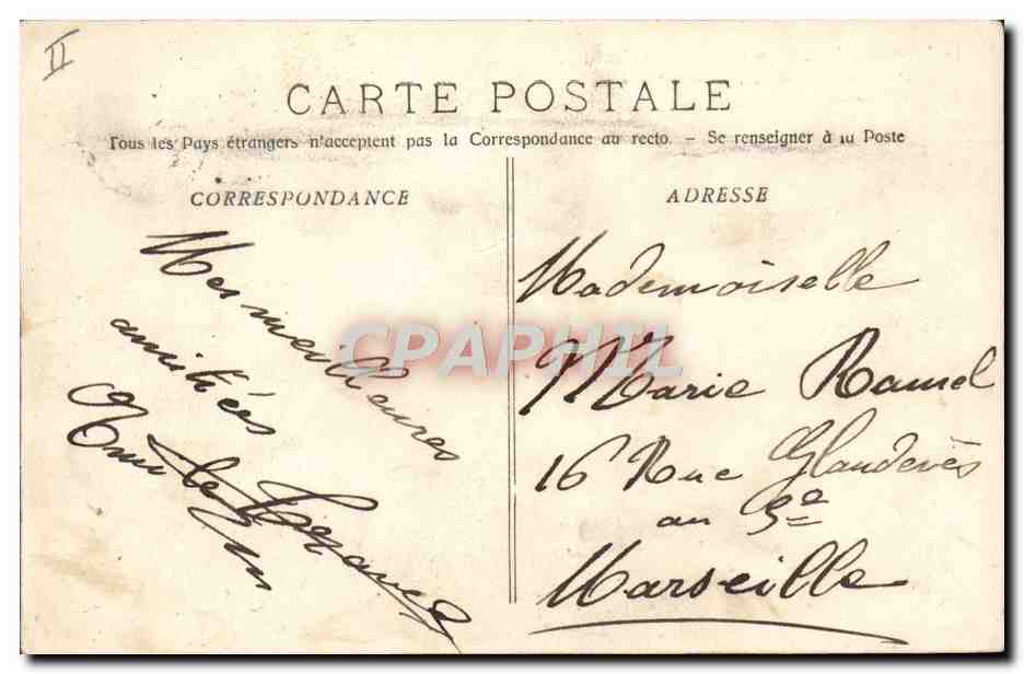 Le "Tourane" M. M. par gros temps dans l'Océan Indien — D'après R. Dumont-Duparey, peintre de Marine — Verso