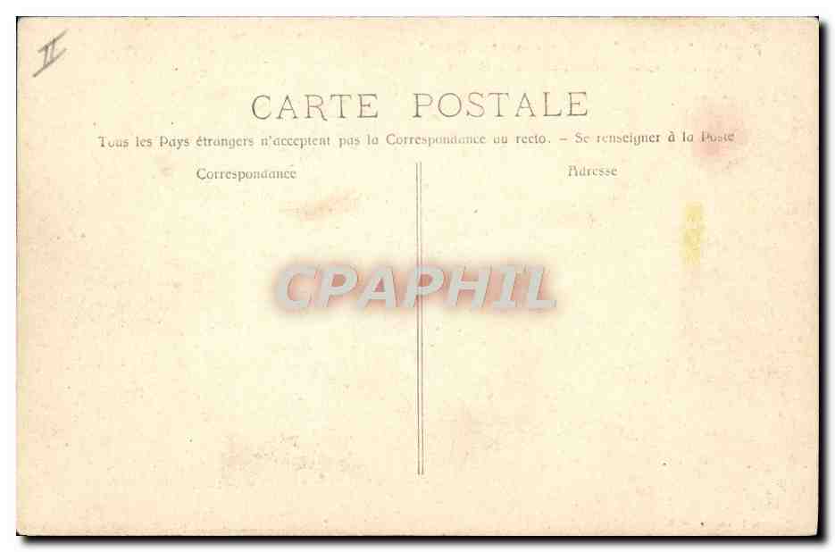 Transbordador Tourane — en mal tiempo — fototipia A. Dumont & Cie, Marsella — Reverso