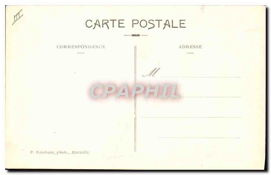 Le paquebot "Timgad" — Compagnie Générale Transatlantique — P. Baudouin, Marseille — Verso