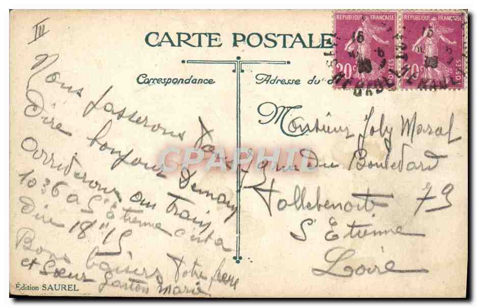 CPA Bateau Paquebot La Touraine  — Verso