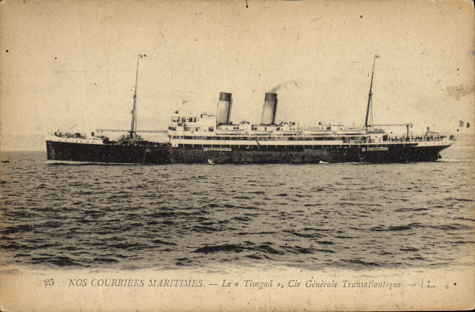 Le « Timgad » — Cie Générale Transatlantique — N°25 — Nos Courriers Maritimes
