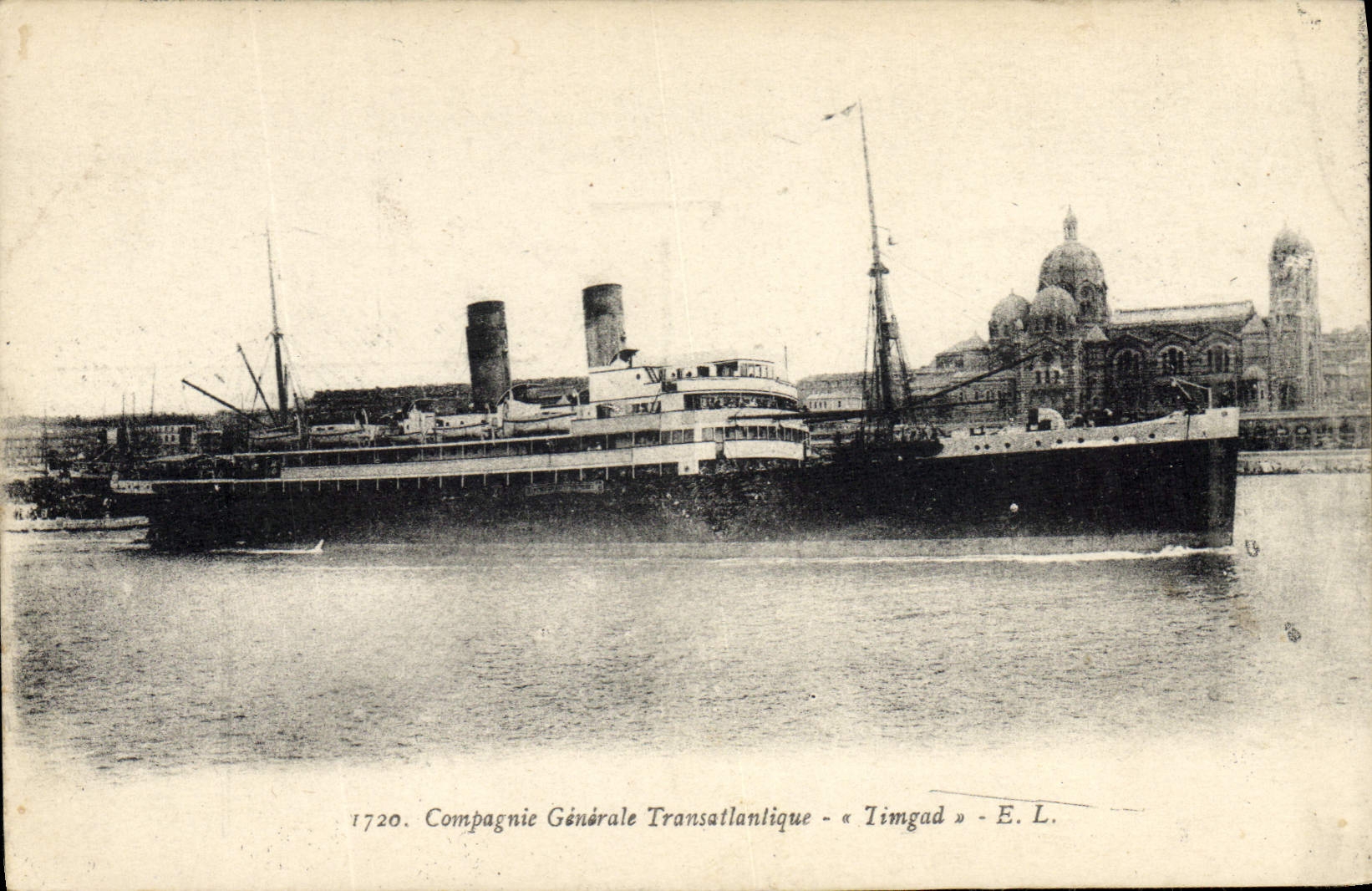 Timbad — Haven — Compagnie Générale Transatlantique — E.L. n°1720