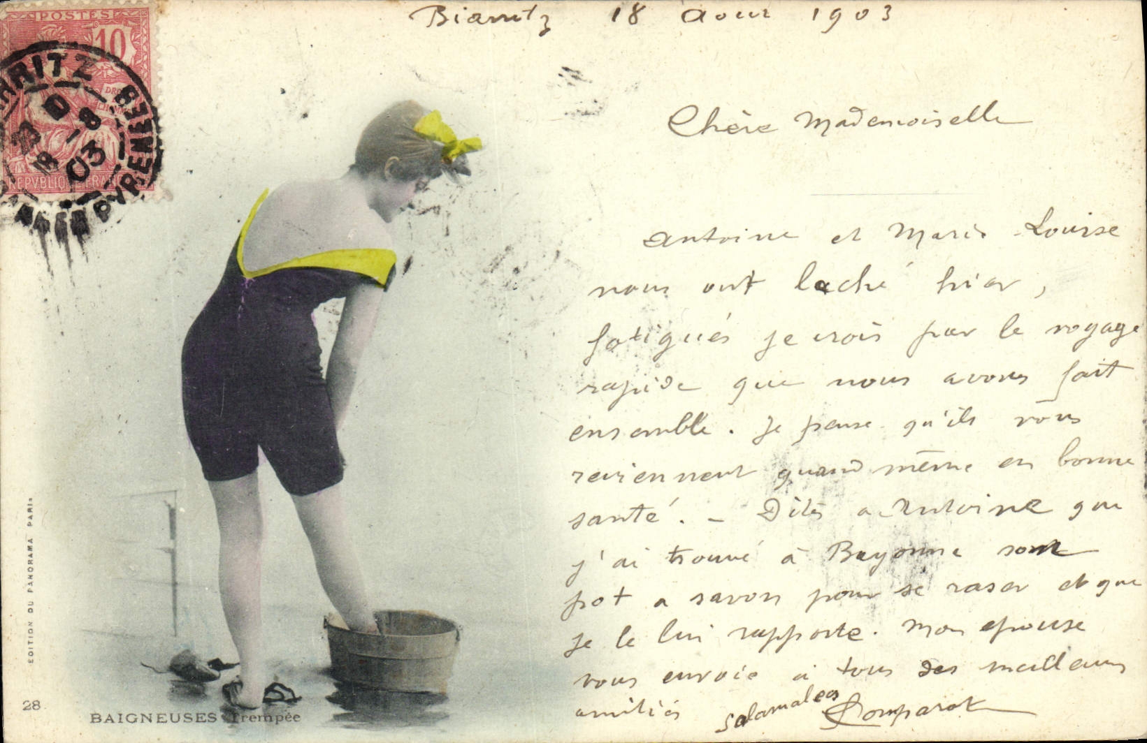 Bianitz — Baigneuses trempée — Édition du Panorama, n°28