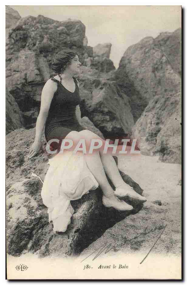 Femme en maillot de bain — Avant le Bain — Éditeur ELD, n° 380