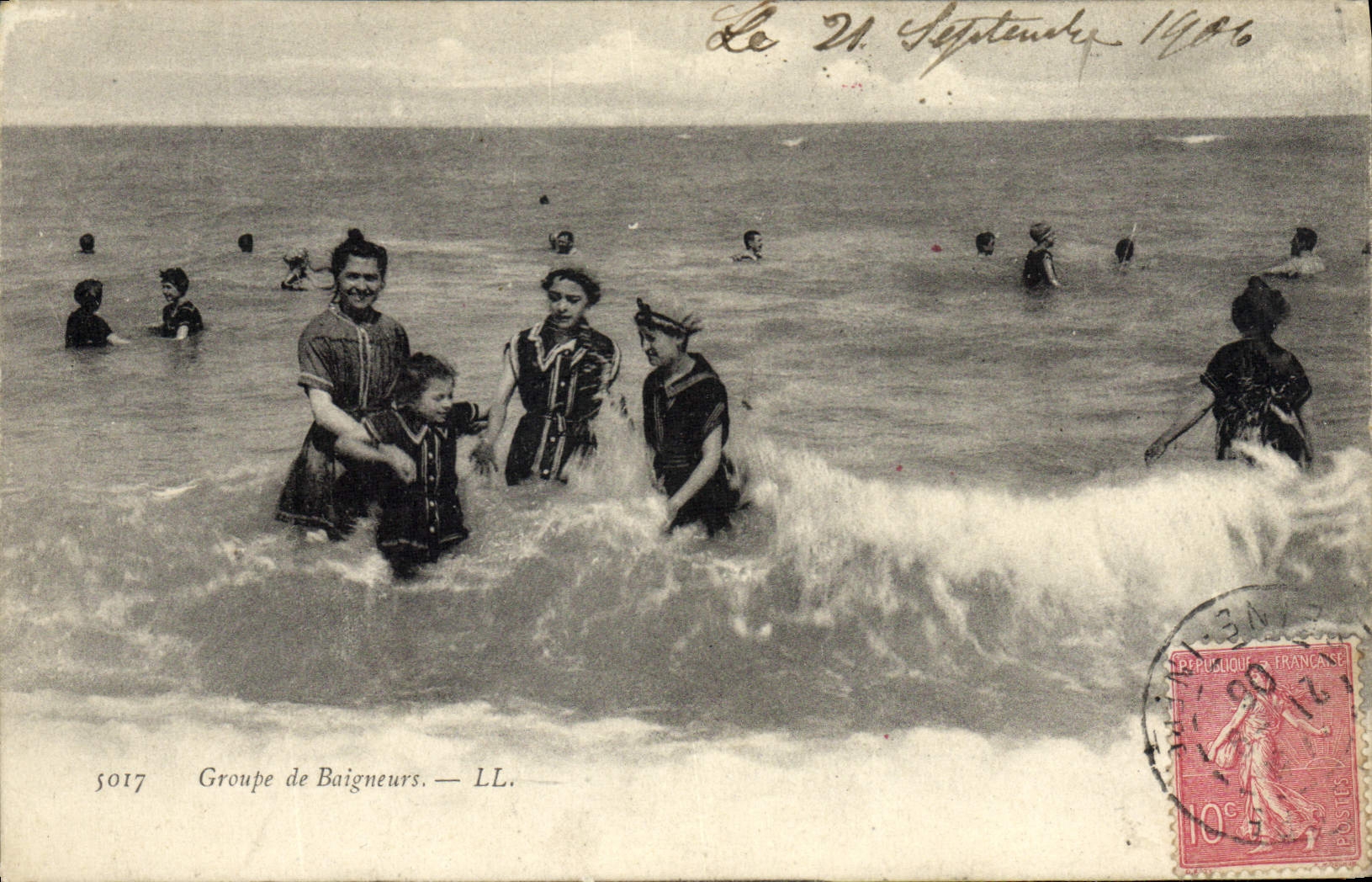 Groupe de Baigneurs — LL. — 5017