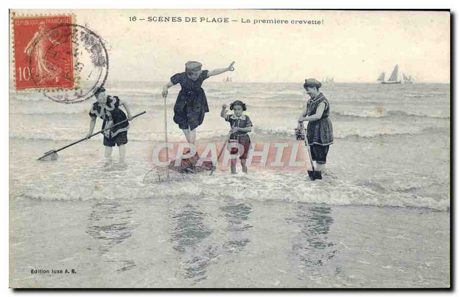 Scènes de plage — La première crevette! — Edition luxe A. B.
