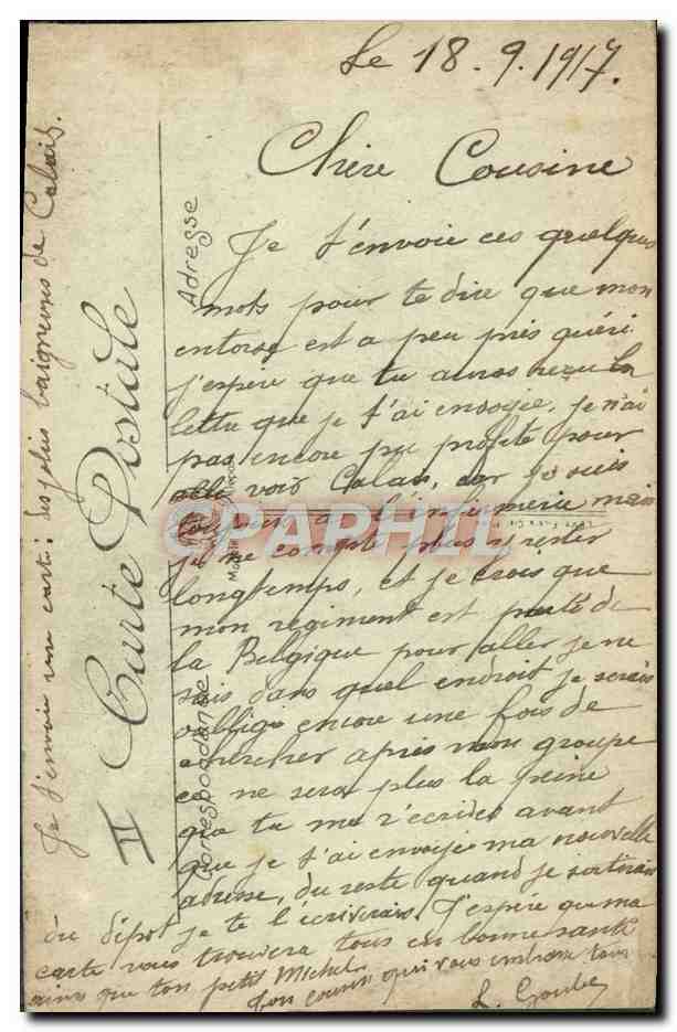 Calais — Baigneuses — LL, n° 5043 — Verso