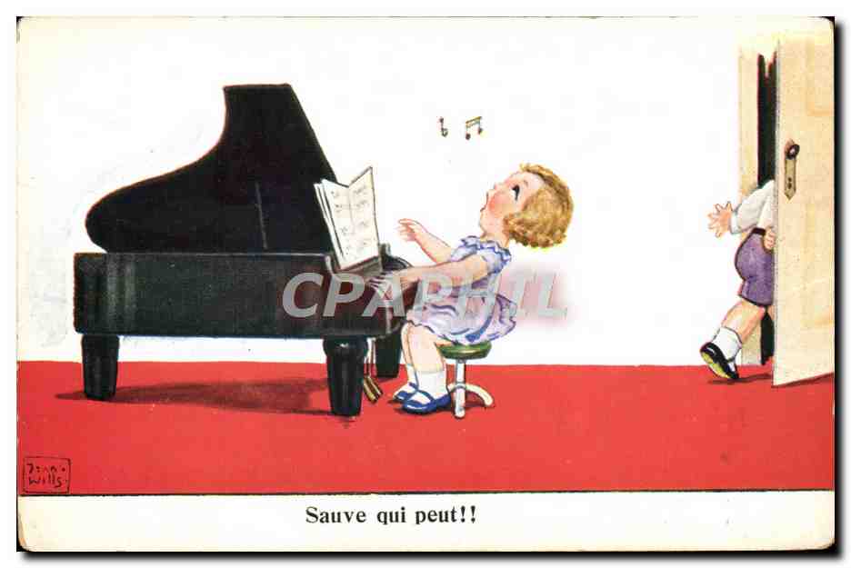 Enfant jouant du piano — scène humoristique — Denni Wills