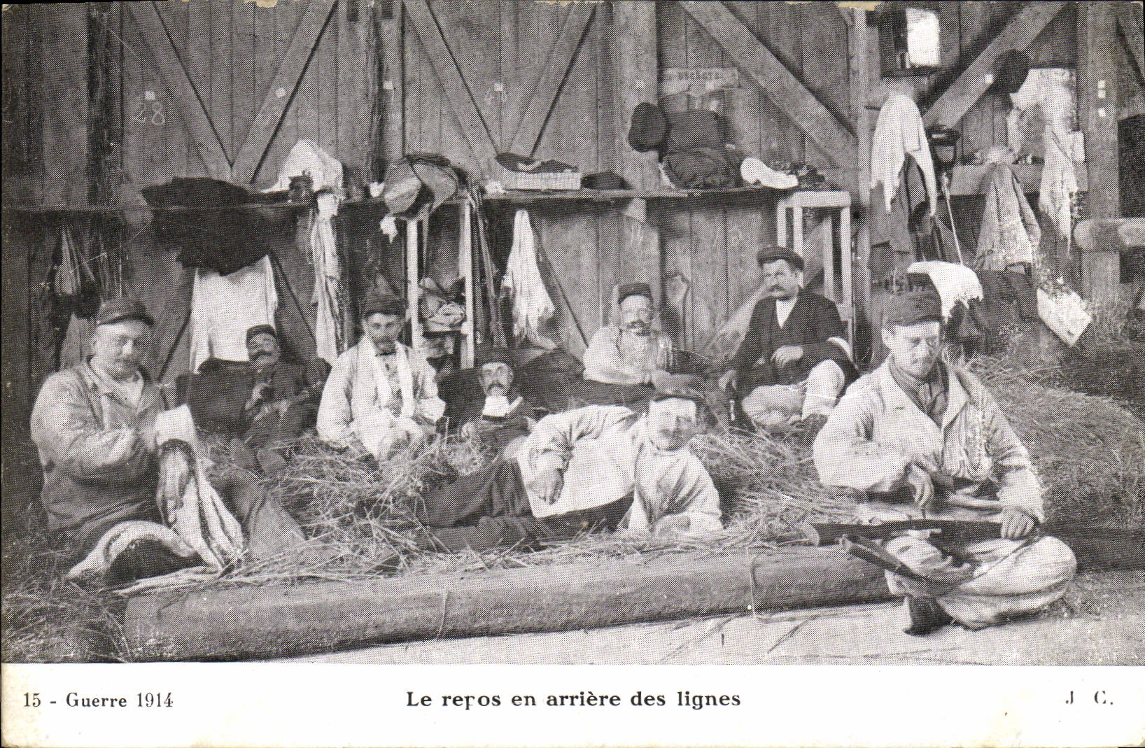 Riposo alle spalle delle linee — Guerra 1914 — J.C.