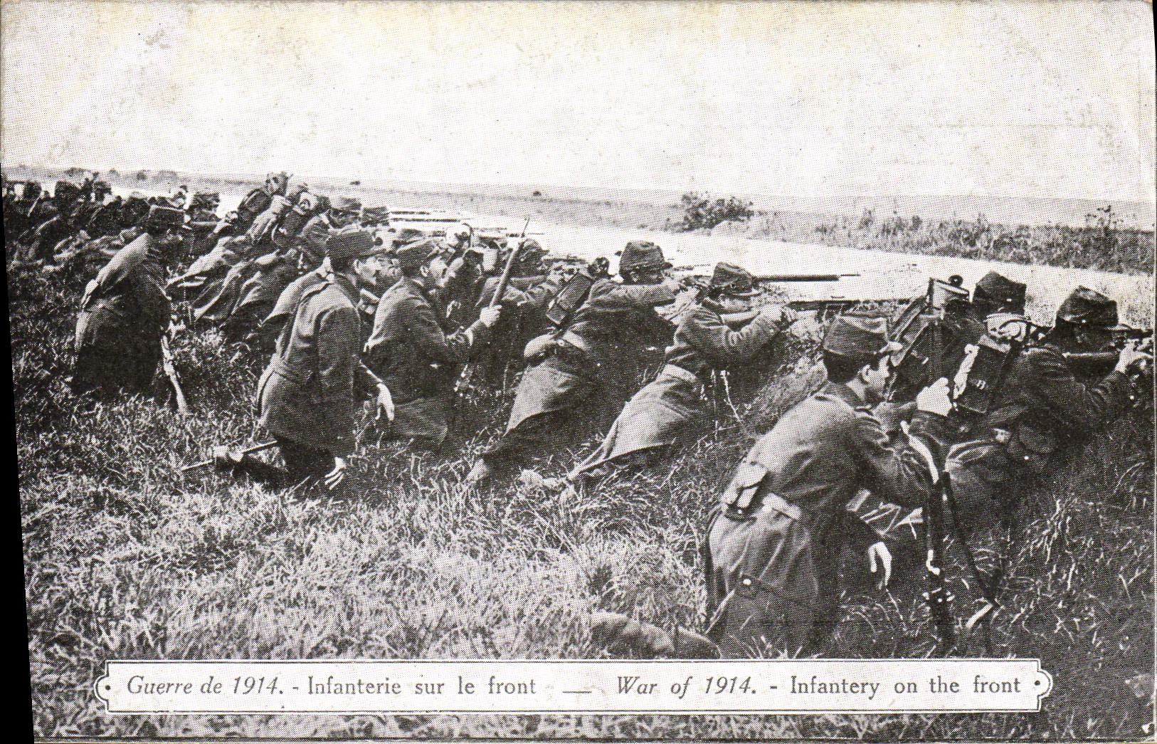 Infanterie am Front — Krieg 1914 — Unbekannte Ausgabe