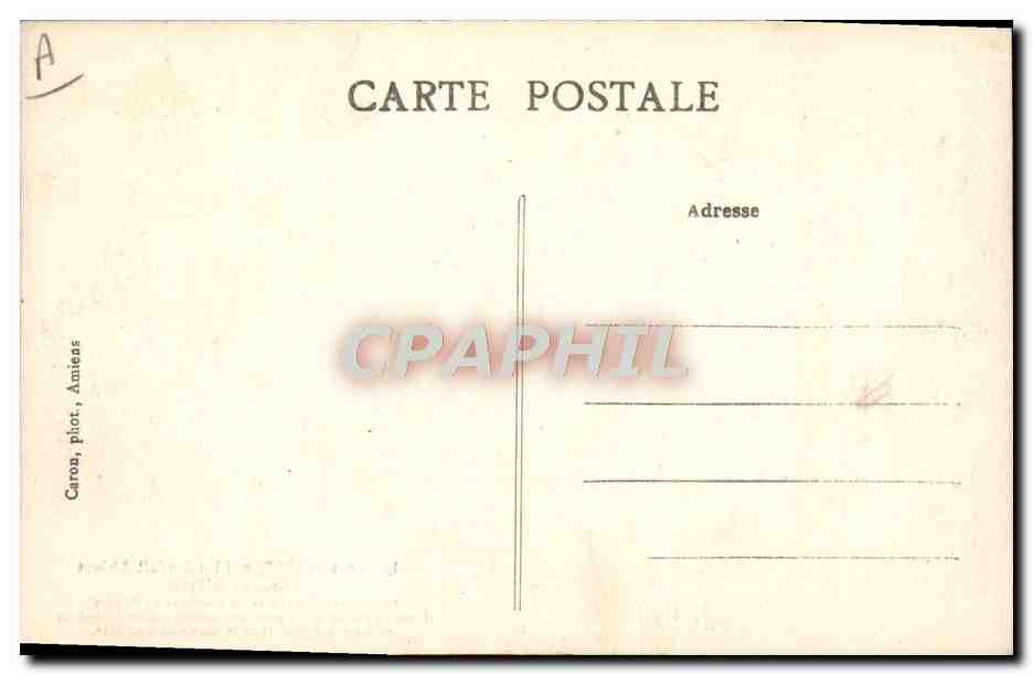 CPA Militaria le canon de 380mm qui bombardait Amiens L'ame de la piece  — Rückseite