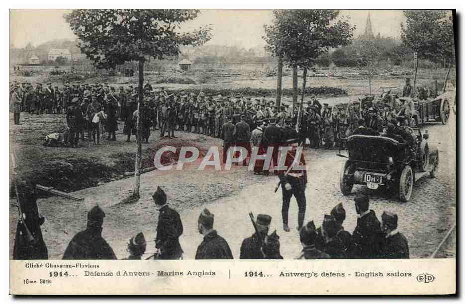 Difesa di Anversa - Marini Inglesi — 18me Série — Cliché Chasseneu-Flaviens