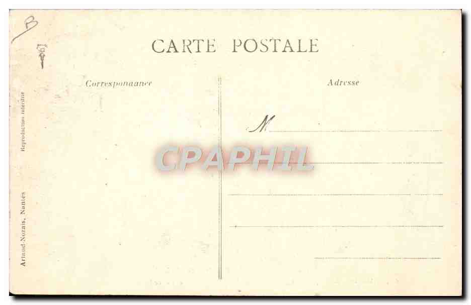 Fraternización entre soldados franceses y británicos — Desembarco 1914 — Artinad Nozais, Nantes — Reverso
