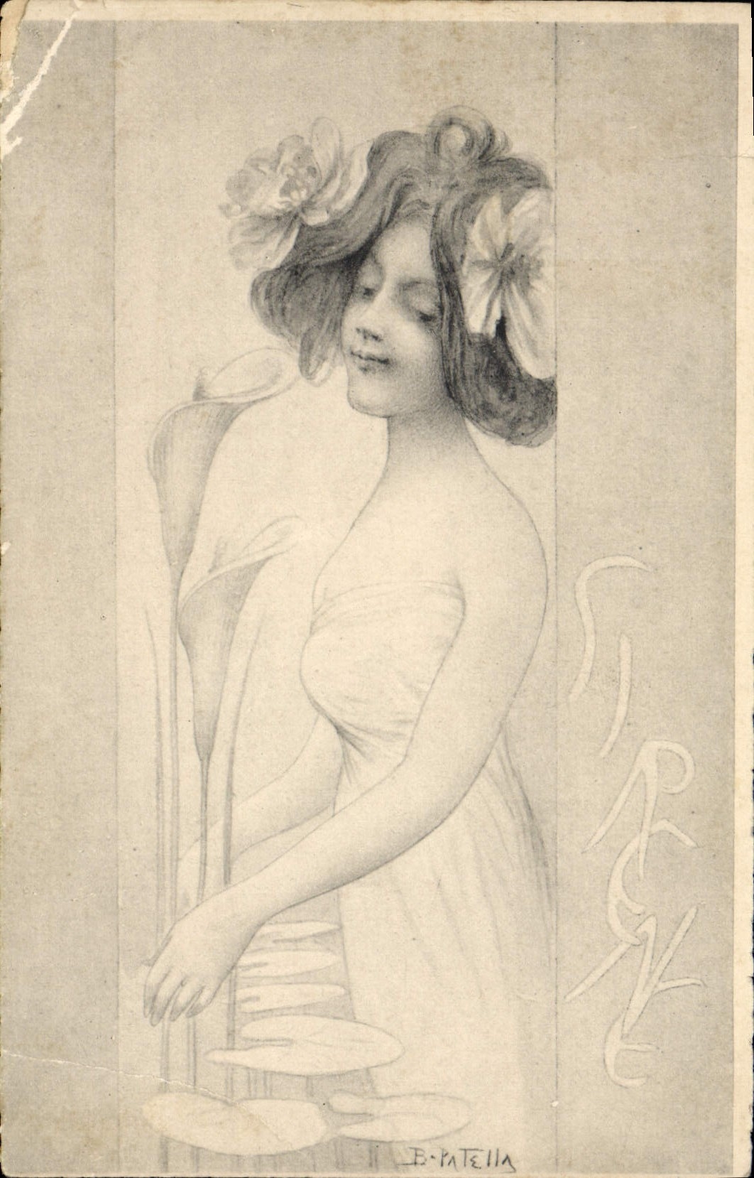 CPA Fantaisie Illustrateur Femme